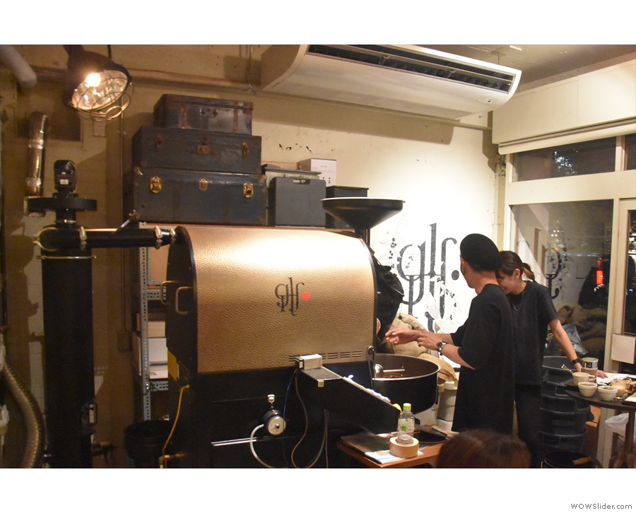 When I returned last weekend, the roaster was in action, which was nice to see.