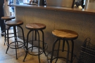 When I returned in 2019, there were four stools down the side of the counter.