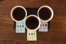 ... with cards giving details of each coffee along with its taste profile.