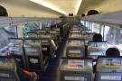 The spacious interior of the Keisei Skyliner.