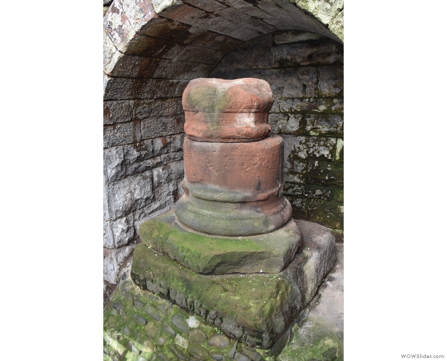 And that object I saw through the window? It's this Roman column base, believed...