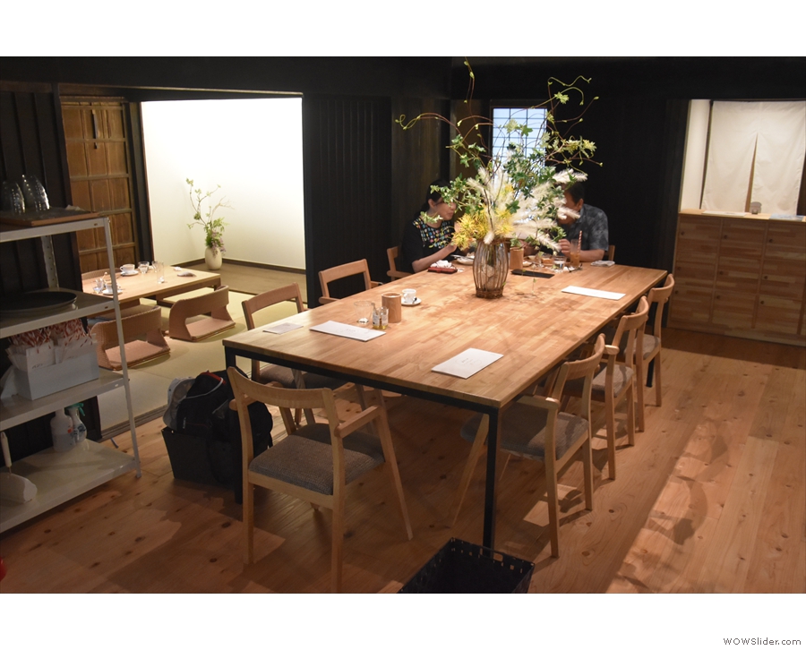 The communal table in the middle joins all the rooms together...