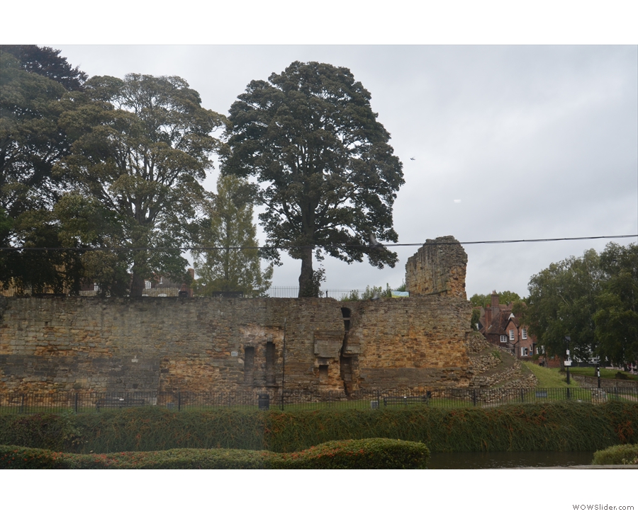Talking of windows, here's the view of Tonbridge Castle, which is just across the river.