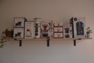 There's another shelf, dedicated to coffee-making equipment, in the bay window.