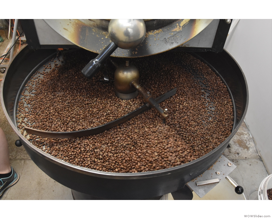 ... 12kg Probat, which was roasting a single-origin Papua New Guinea while I was there.