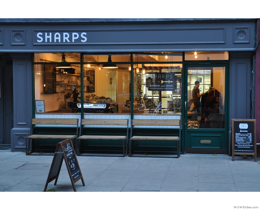 Sharps Barbers or Dunne Frankowski Coffee Bar?