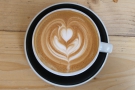 ... single-origin from Roasted Brown. Check out the lovely latte art...