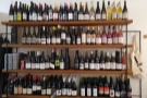 ... while on the right is the other string to First Draft's bow, the extensive wine selection.