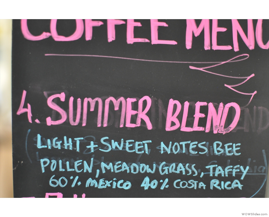 Ironically for December, it's the Summer Blend!