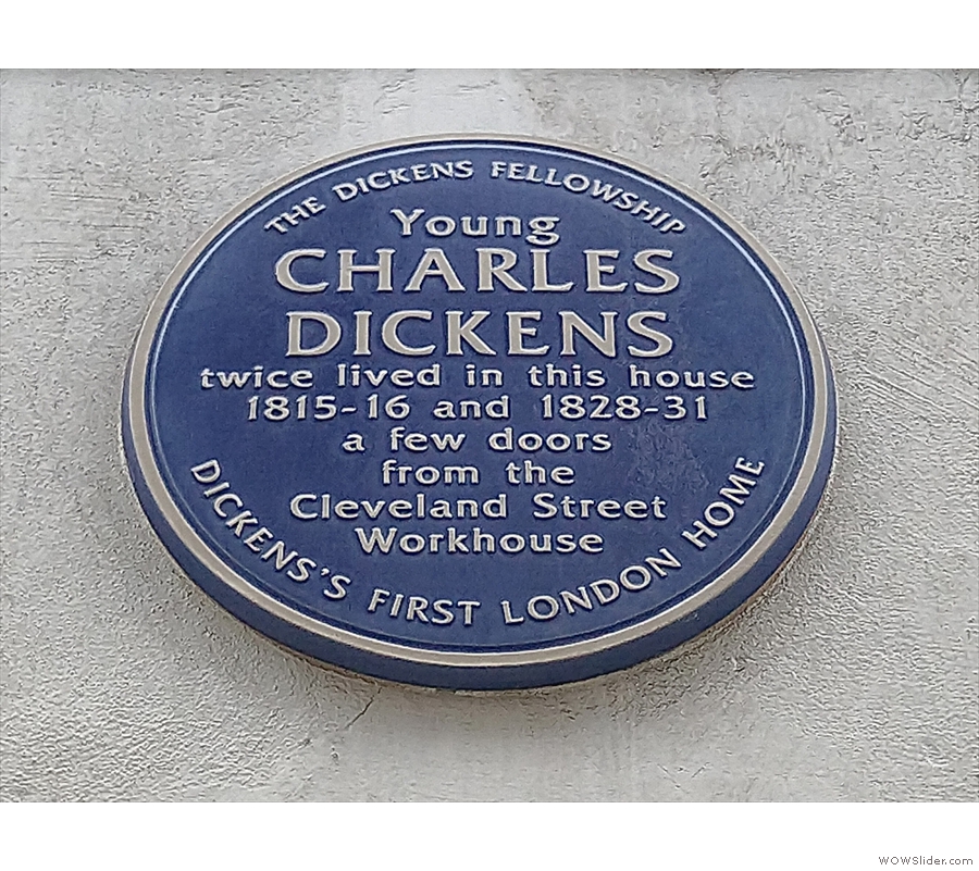 For the literature/history buffs, Charles Dickens twice lived next door!