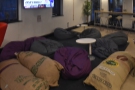 The bean bags (and stuffed coffee sacks), seen from the other side. Finally there are...
