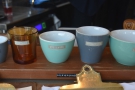 ... a handy line of cups showing you the various drink sizes.