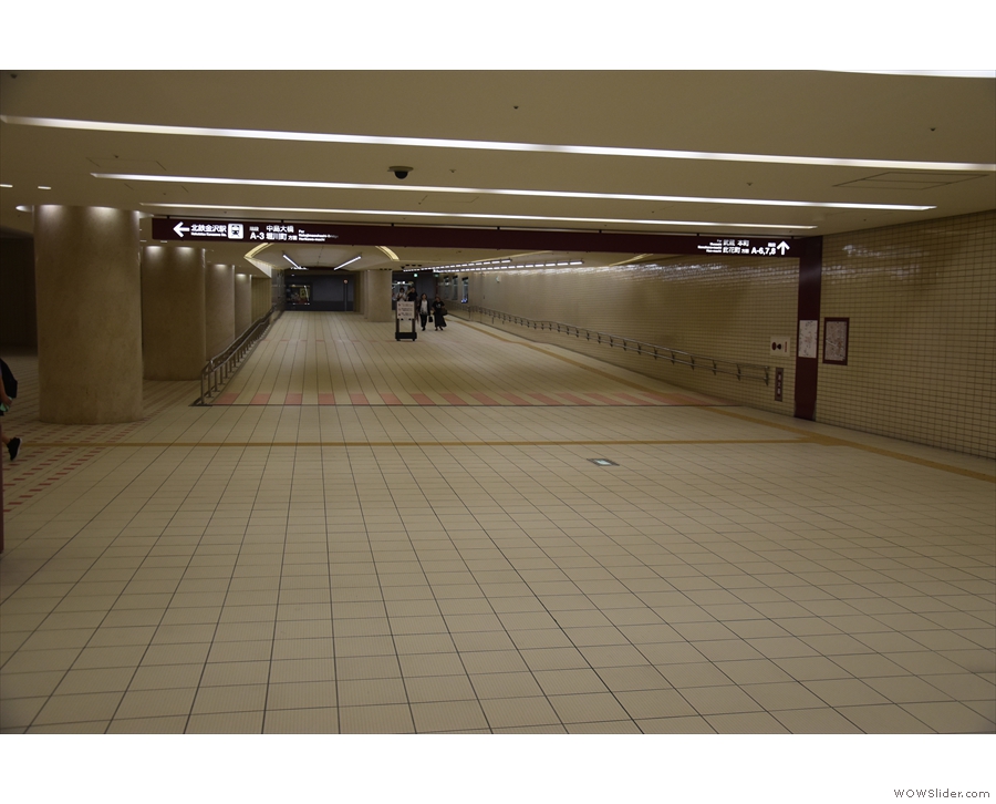 Then just head straight on, where these broad underground corridors lead you...