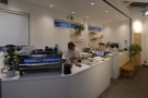 Inside, you are greeted by the counter at the back of Breather Coffee.