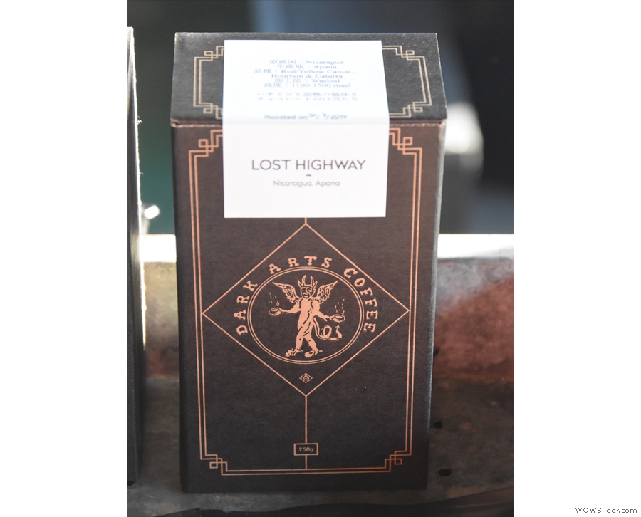 For example, there's the Lost Highway espresso (a Nicaraguan single-origin).