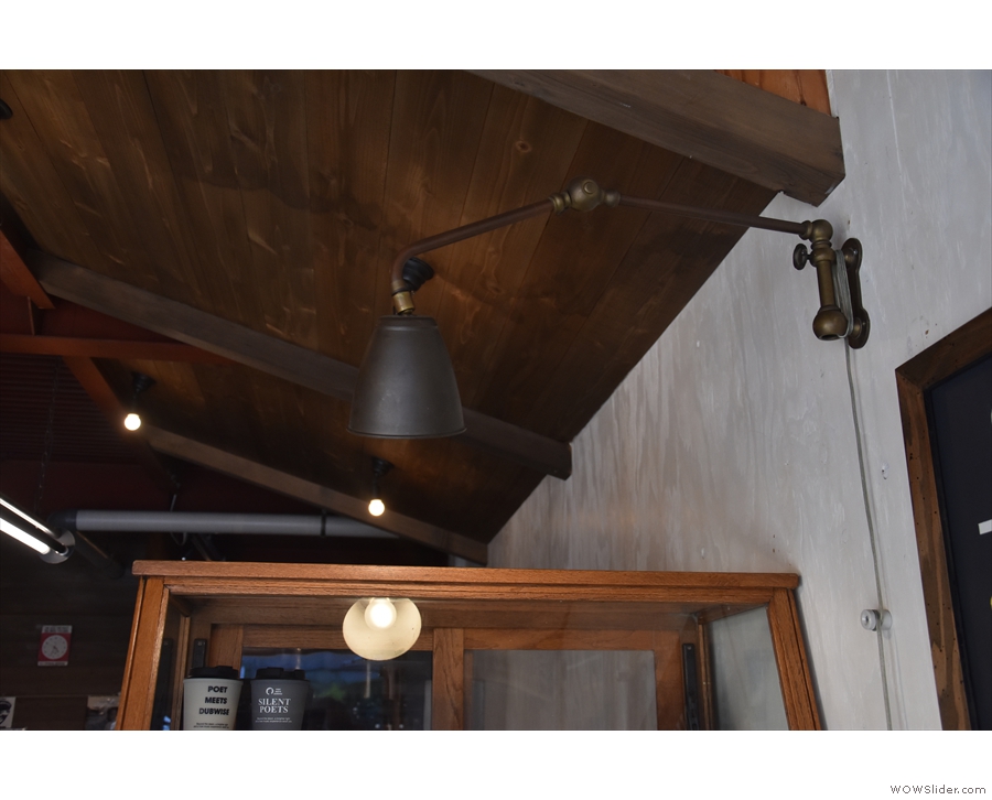 Last one, an angle-poise lamp above the counter.