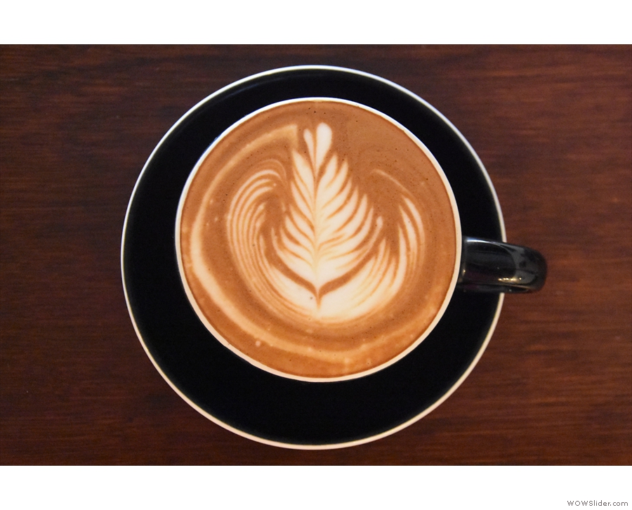 Excellent latte art.