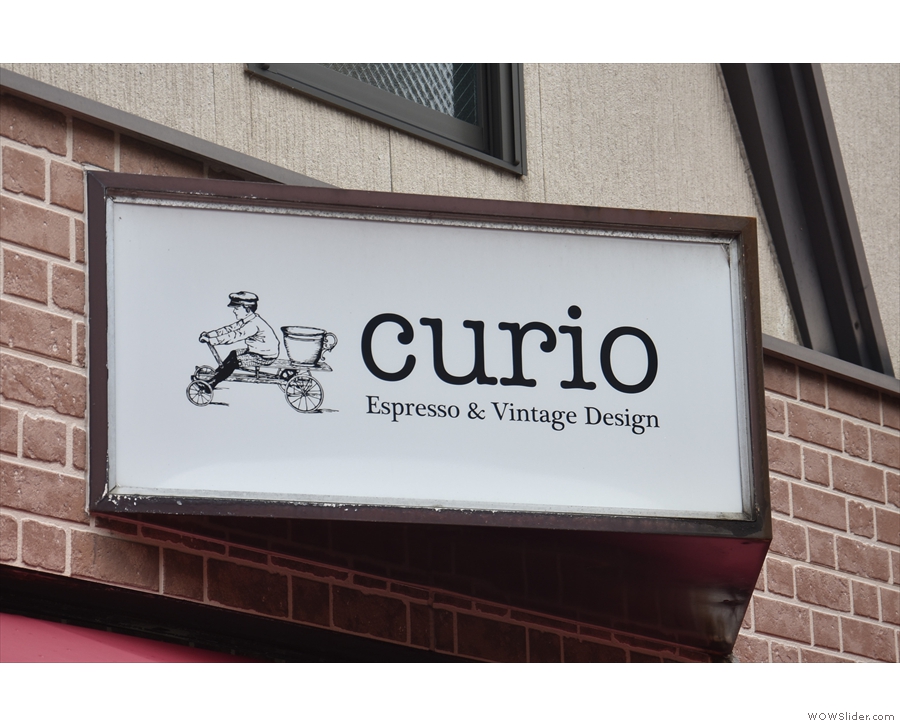 ... Curio Espresso and Vintage Design. Nice sign, by the way.