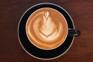 Excellent latte art.