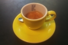 On my first visit, I had an espresso, made with a single-origin Colombian...