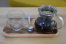 ... which I paired with a V60 of the guest, a single-origin Kenyan from The Brew Project...