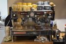 ... but I was more interested in the coffee, with the two-group La Marzocco at the back...