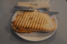Turns out I was hungry, so I had the goats’ cheese, balsamic vinegar and tomato toastie...