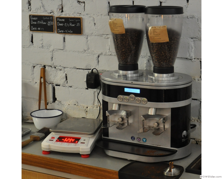 ... along with this twin grinder set-up. 
