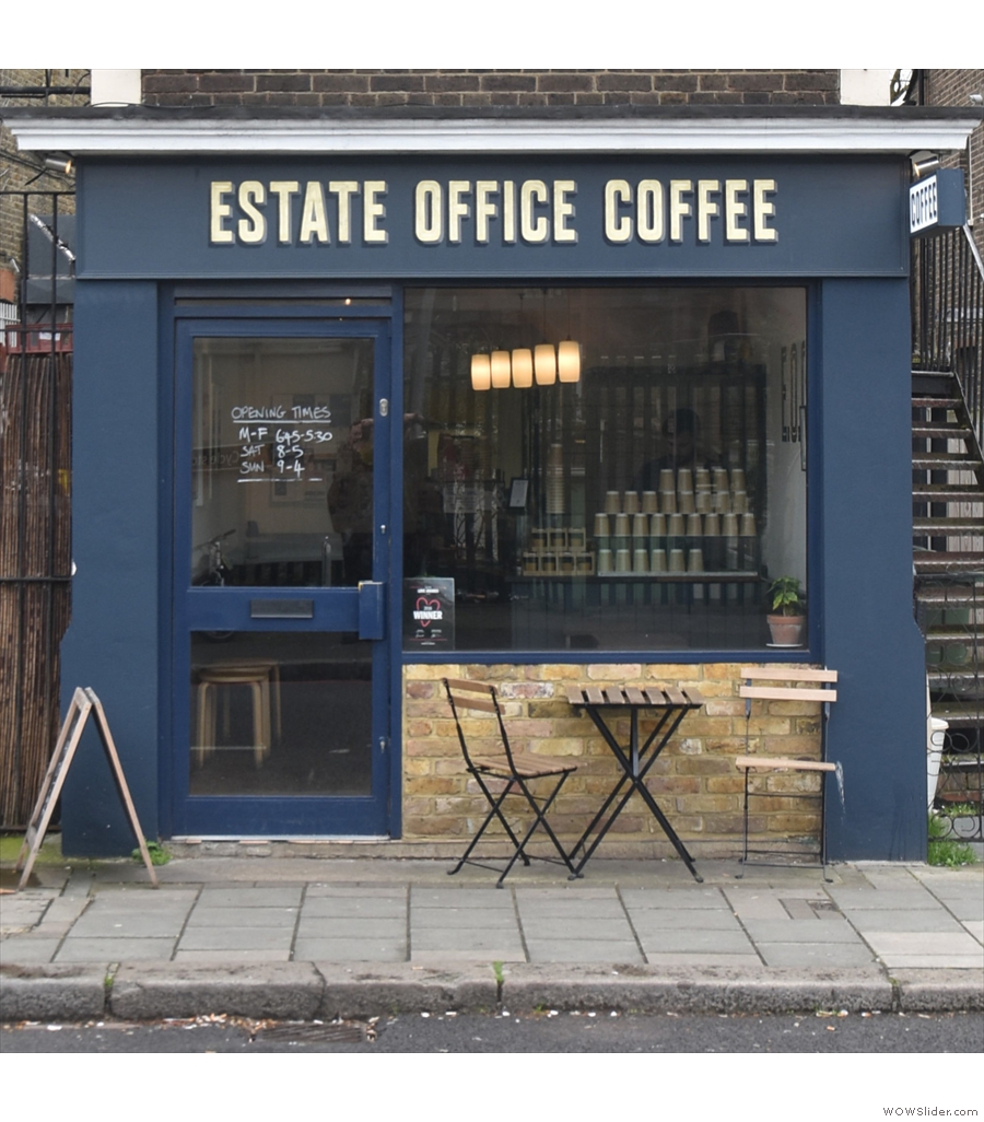 Estate Office Coffee, an example of a neighbourhood coffee shop done well in Streatham.