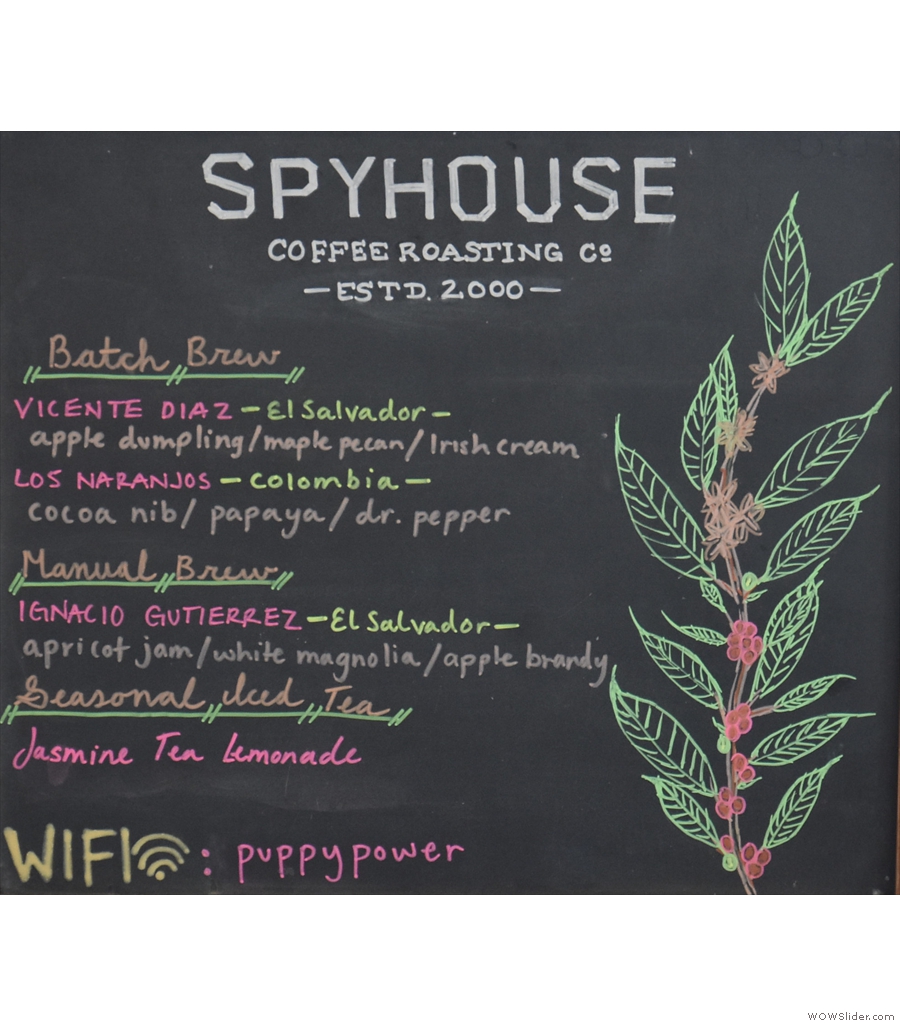 Spyhouse Coffee, St Paul, with a lovely, sheltered garden at the back.