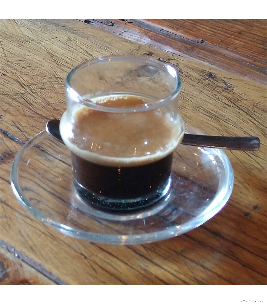 Shoe Lane Coffee, Tara Street, and a sweet, well-balanced Brazilian single-origin espresso.