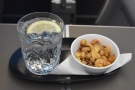 ... which is when the welcome drink and nuts arrived.