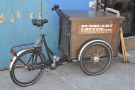 The eponymous pushcart from Pushcart Coffee