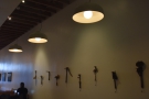 The interior decor of Ritual is minimalist, broken only by art displays on the left-hand wall.