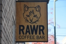 ... where you'll find the RAWR Coffee Bar at the far end. The entrance to Cat Town is...