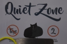 Next to the main room is the quiet zone. Designed to give the cats some peace and quiet...