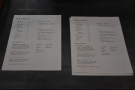 ... and more detailed menus on the counter top...