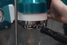 We're now 19 seconds in (the Synesso has an in-built timer)...