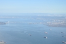 Just two minutes into the flight and already the Bay Bridge was coming into view.