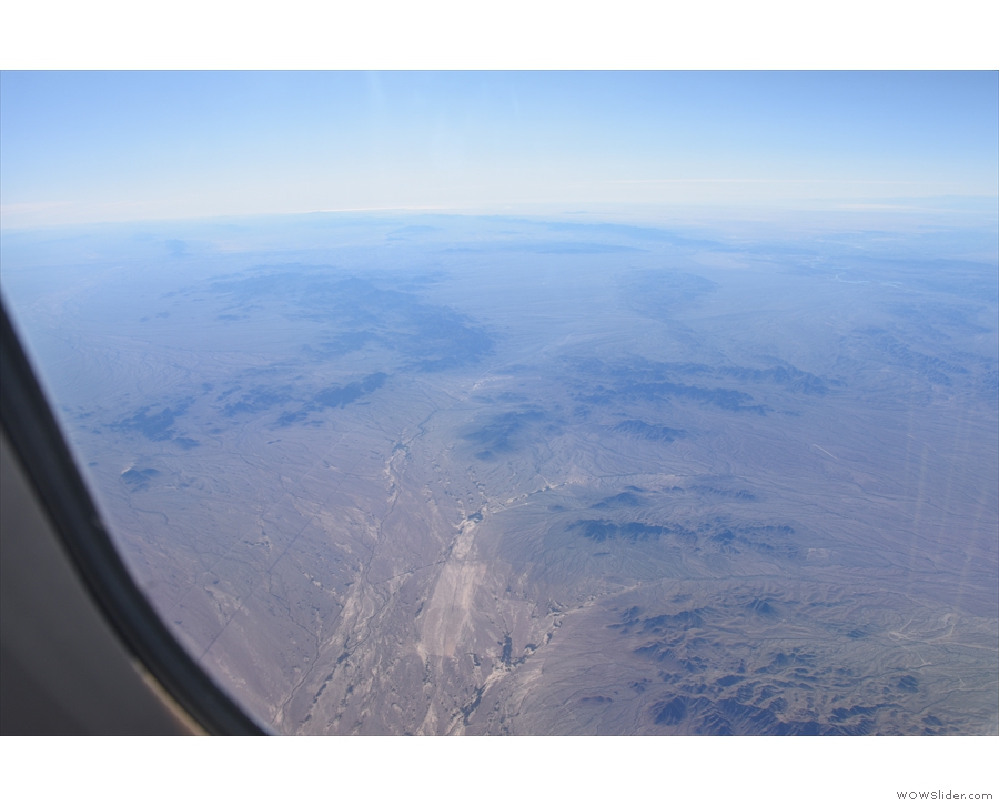 As quickly as it came, it was gone and we were back to flying over desert.
