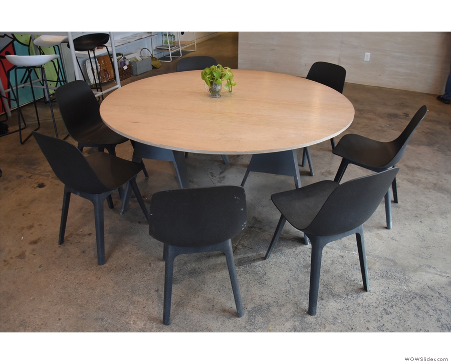 ... and with one final look at the Magnificent Seven (the round communal table).
