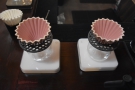 Pair uses the most delightful ceramic drippers (Origami from Kurasu).