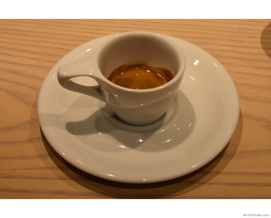 ... here's my espresso on its own...