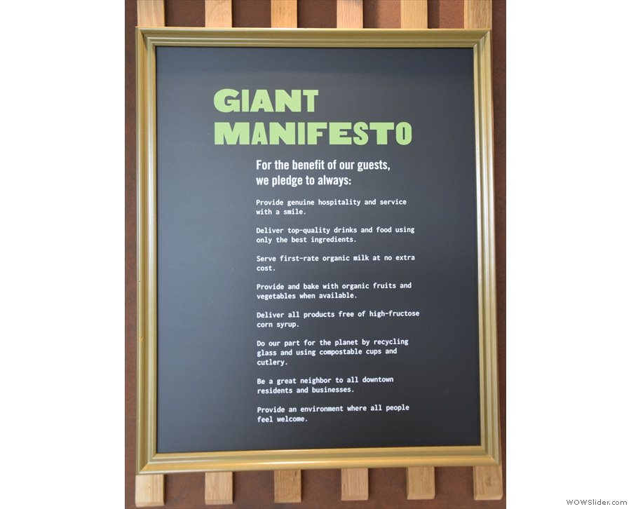Giant also has a manifesto.