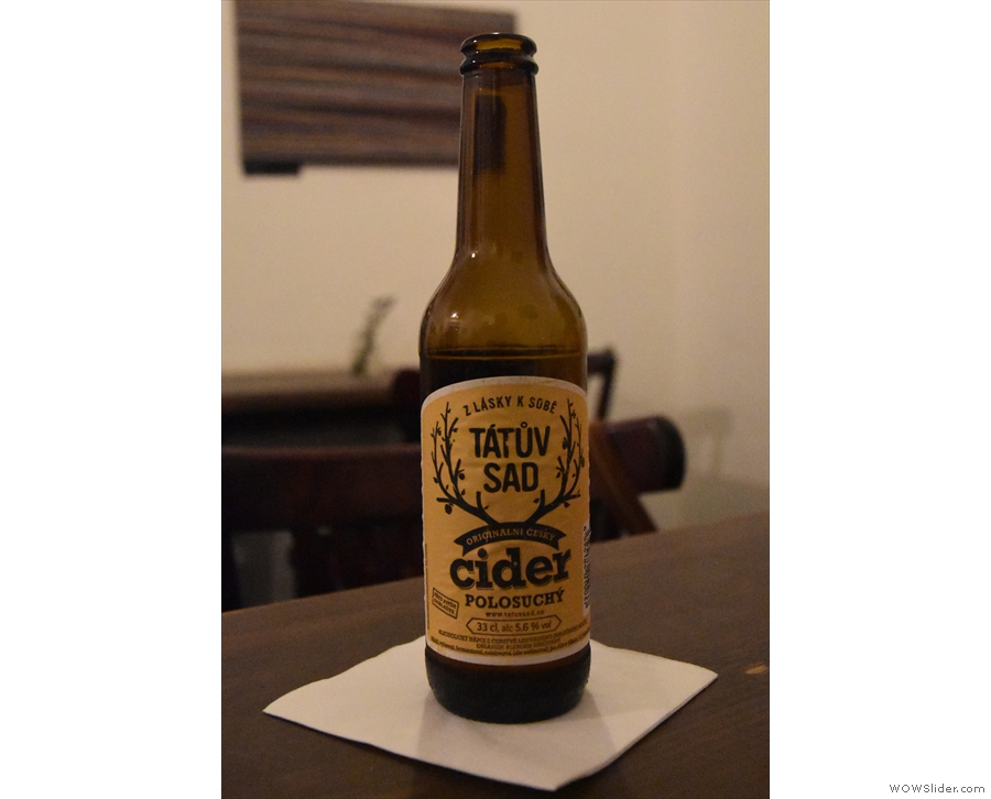 I'll leave you with this bottle of cider, which I had to accompany my espresso.