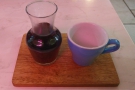 ... which I paired with a single-origin Rwandan filter, served in a carafe, with a cup...