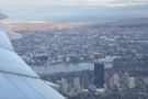 We make our way southwest over South End. That's the John Hancock Tower as was...