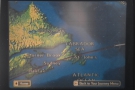 By the time breakast was done with, we'd passed over Canada and were out over...