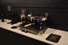 This has its own custom Synesso espresso machine, which I assume is for events.