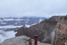 When I got back to the rim, the clouds had sunk into the canyon. The Kaibab Trail...